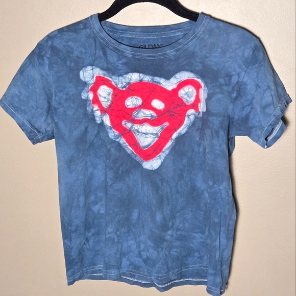 Youth Grateful Dead Tie Dye Dancing Bear Hippie Shirt, Small - Picture 1 of 2
